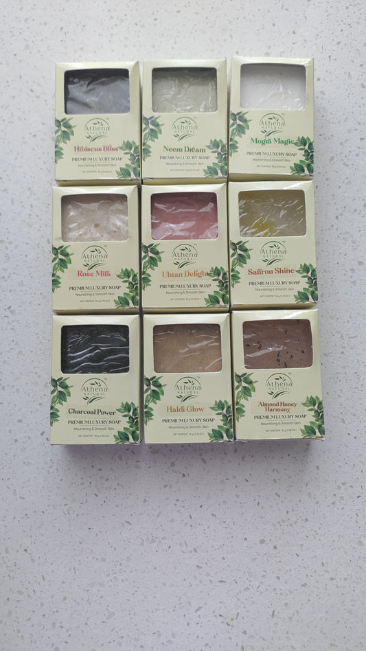 Athena Natural Premium Soap Set – Choose Any 3 Variants